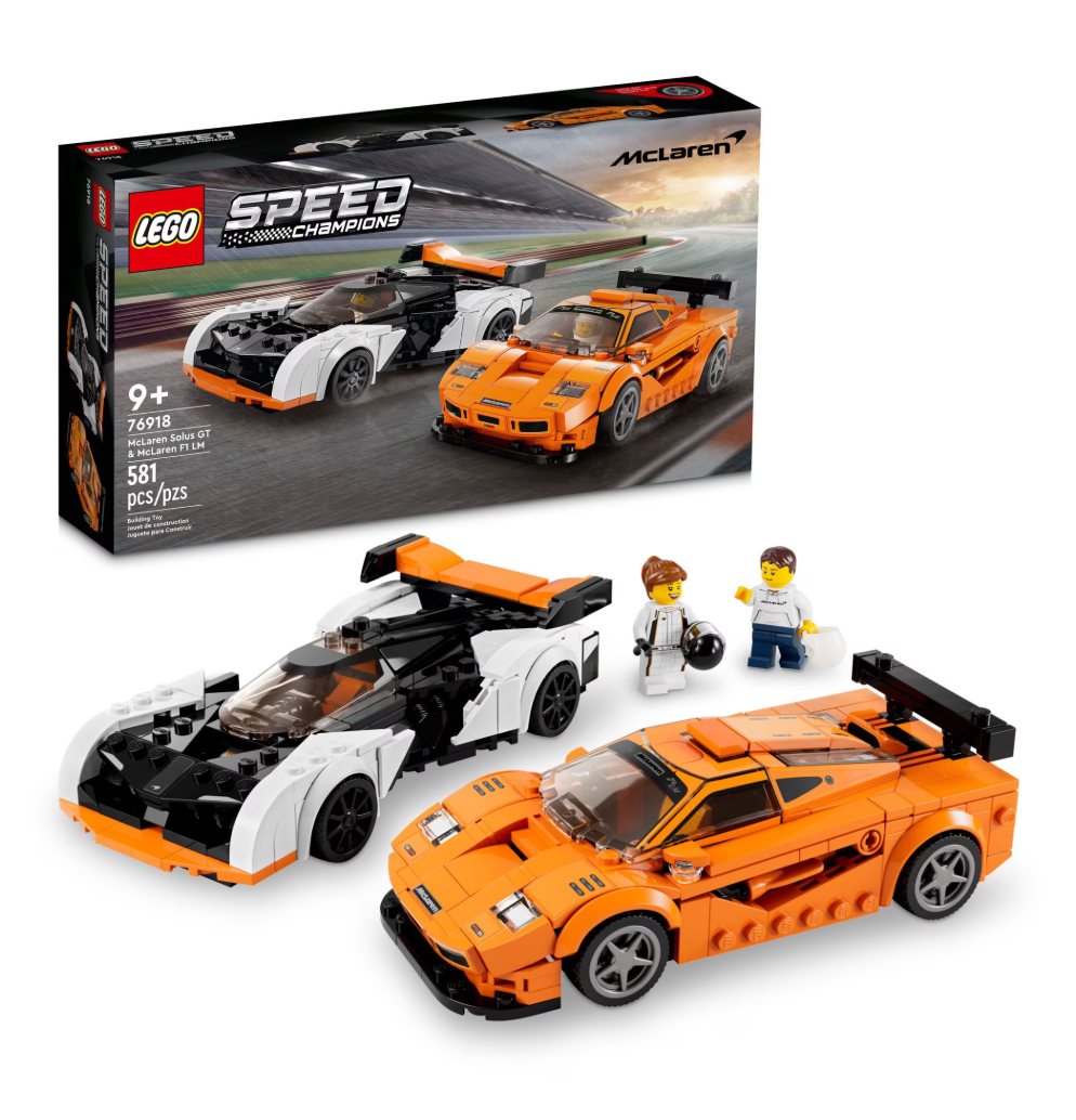 LEGO Speed Champions McLaren Solus GT & McLaren F1 LM 76918