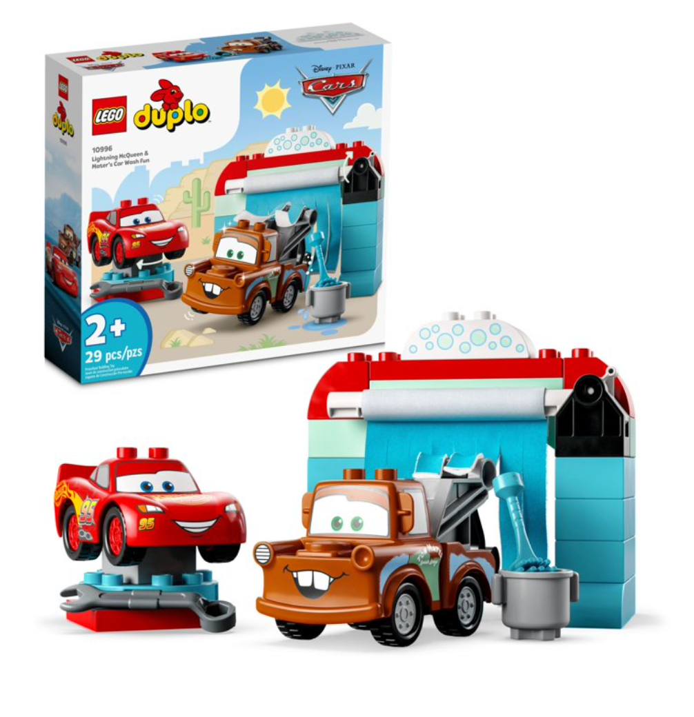 LEGO DUPLO Disney Lightning McQueen & Mater Car Wash Fun 10996