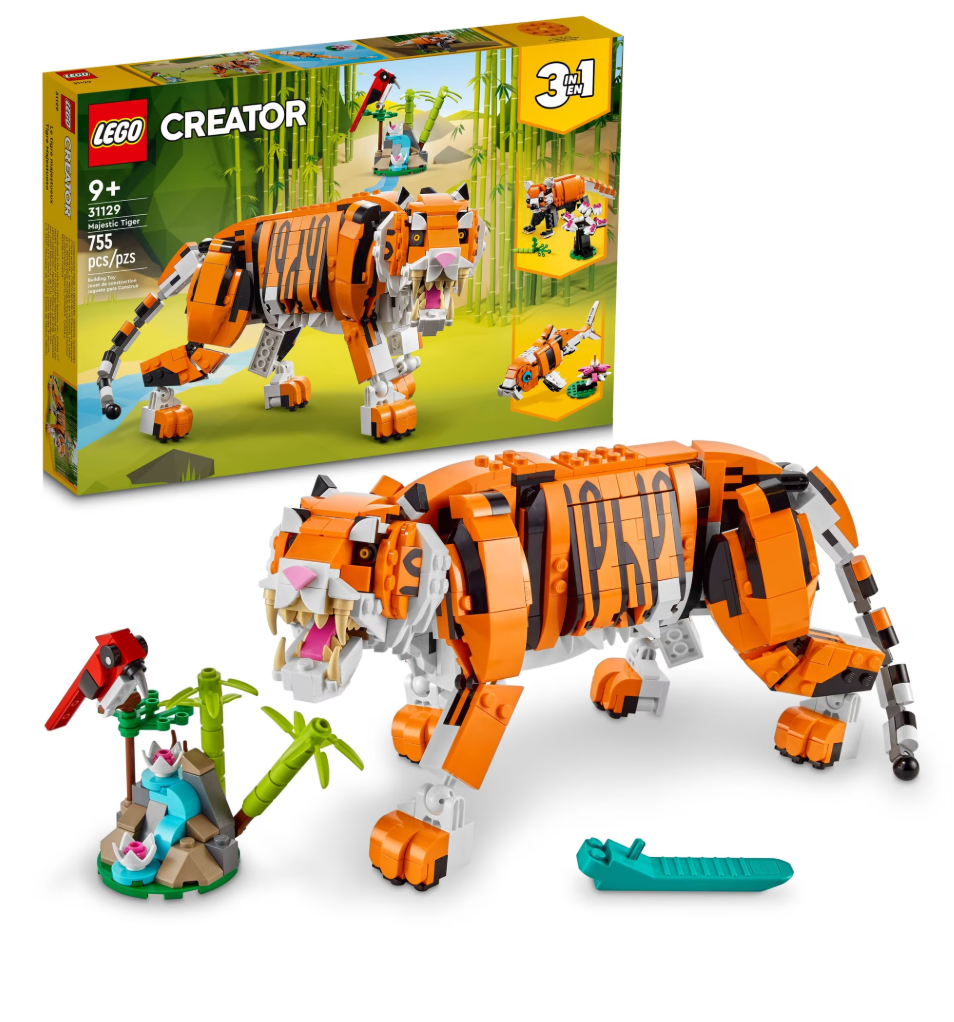 LEGO Creator 3 in 1 Majestic Tiger Building Toy 31129