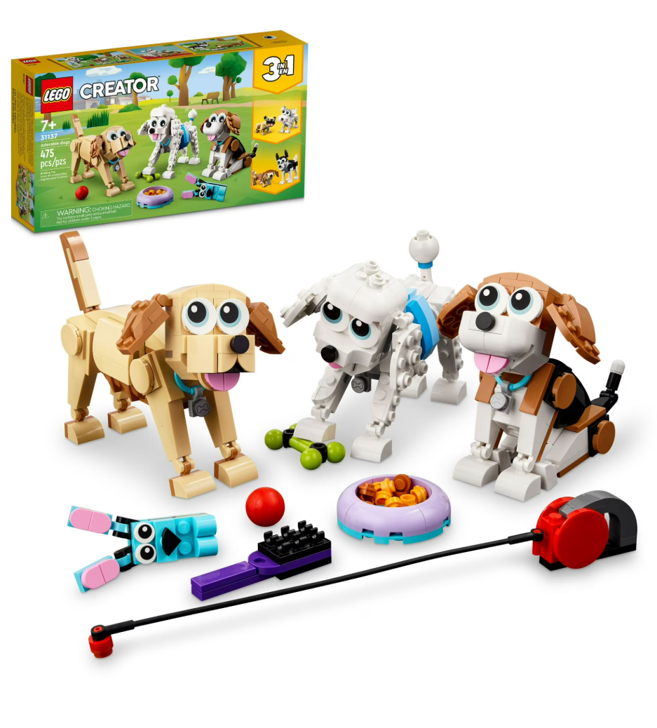 LEGO Creator 3 in 1 Adorable Dogs Building Toys 31137