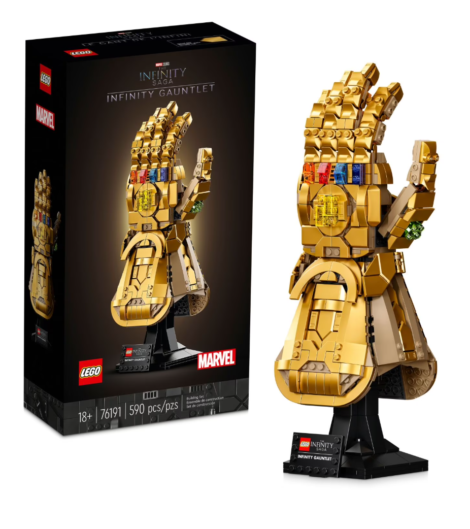 LEGO Marvel Infinity Gauntlet Set 76191, Thanos Glove with Infinity Stones